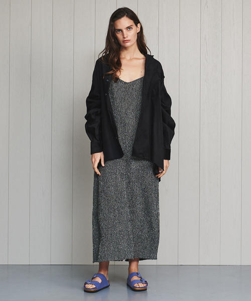 R JUBILEE(アールジュビリー)の「<R JUBILEE>WOOL CAMISOLE DRESS/ワンピース.(ワンピース・レディース・グレー/ブラック・SMALL)」の10枚目の写真