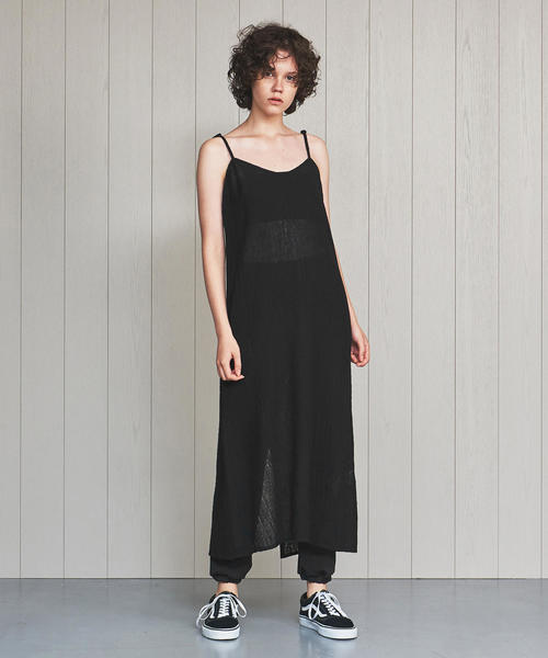 R JUBILEE(アールジュビリー)の「<R JUBILEE>WOOL CAMISOLE DRESS/ワンピース.(ワンピース・レディース・グレー/ブラック・SMALL)」の4枚目の写真