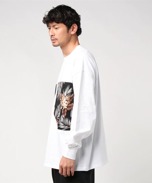SUPERTHANKS(スーパーサンクス)の「ビッグシルエットパッチポケットロングTシャツ ロンT(ユニセックス)(Tシャツ/カットソー・メンズ・ホワイト/ブラック/ホワイト系その他/ブラック系その他・SMALL/MEDIUM/LARGE)」の8枚目の写真