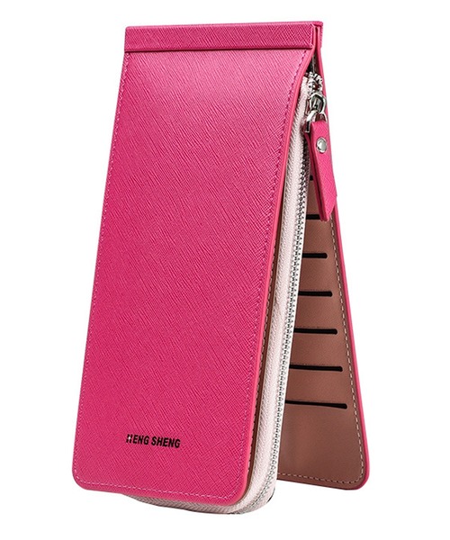 DAY CLOSET（デイ クローゼット）の「きれいめ両面ダブルカードポケットカードケース（カードケース・レディース・ブラック/パープル/ネイビー/ブラウン/レッド/ピンク/ブロンズ/ベビーピンク・ONE SIZE）」の5枚目の写真