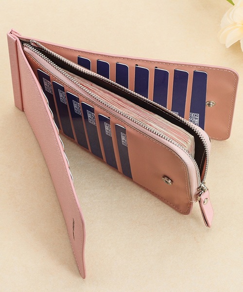 DAY CLOSET（デイ クローゼット）の「きれいめ両面ダブルカードポケットカードケース（カードケース・レディース・ブラック/パープル/ネイビー/ブラウン/レッド/ピンク/ブロンズ/ベビーピンク・ONE SIZE）」の12枚目の写真