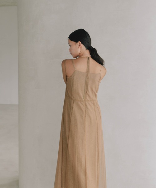 ラメチュールメロウワンピース【結婚式 二次会 同窓会 謝恩会