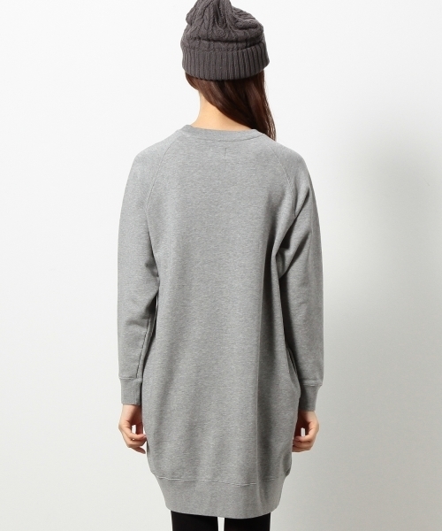 coen（コーエン）の「裏毛ロゴプリントワンピース（ワンピース・レディース・ネイビー/グレー・LARGE/MEDIUM）」の9枚目の写真