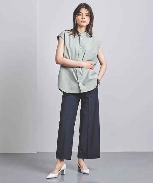 AURALEE(オーラリー)の「<AURALEE(オーラリー)>ノースリーブ シャツブラウス ■■■(シャツ/ブラウス・レディース・ライム/ライラック・0)」の10枚目の写真