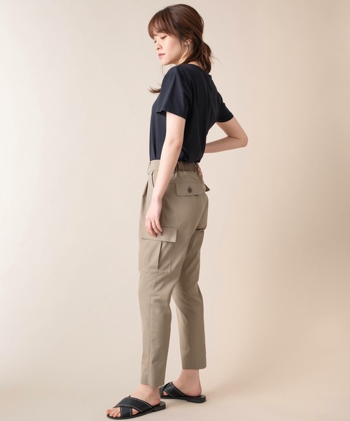 La SRIC(ラスリック)の「La SRIC/カーゴテーパードPT(その他パンツ・レディース・ライトカーキ/ブラック/テラコッタ・38)」の8枚目の写真