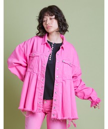 レディースのデニムジャケット ピンク 桃色系 ファッション通販 Zozotown