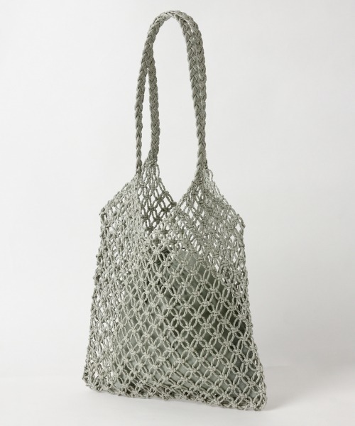 LOWRYS FARM（ローリーズファーム）の「キンチャクツキペーパートート　864037（トートバッグ・レディース・ベージュ/ブラウン/グレー・FREE）」の2枚目の写真