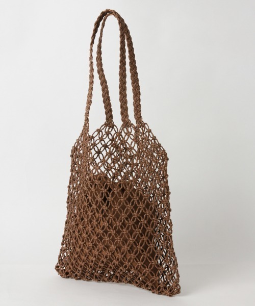 LOWRYS FARM（ローリーズファーム）の「キンチャクツキペーパートート　864037（トートバッグ・レディース・ベージュ/ブラウン/グレー・FREE）」の5枚目の写真