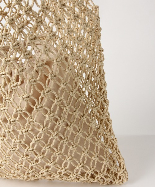 LOWRYS FARM（ローリーズファーム）の「キンチャクツキペーパートート　864037（トートバッグ・レディース・ベージュ/ブラウン/グレー・FREE）」の10枚目の写真