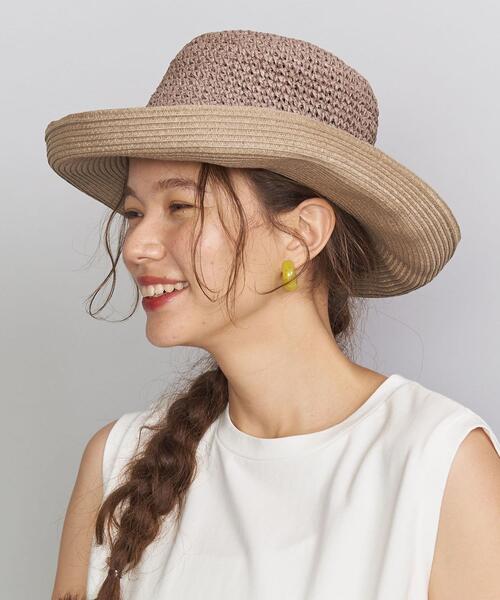 BEAUTY&YOUTH UNITED ARROWS(ビューティーアンドユースユナイテッドアローズ)の「BY ペーパーコンビハット о(ハット・レディース・モカ/ブラウン/ナチュラル・FREE)」の11枚目の写真