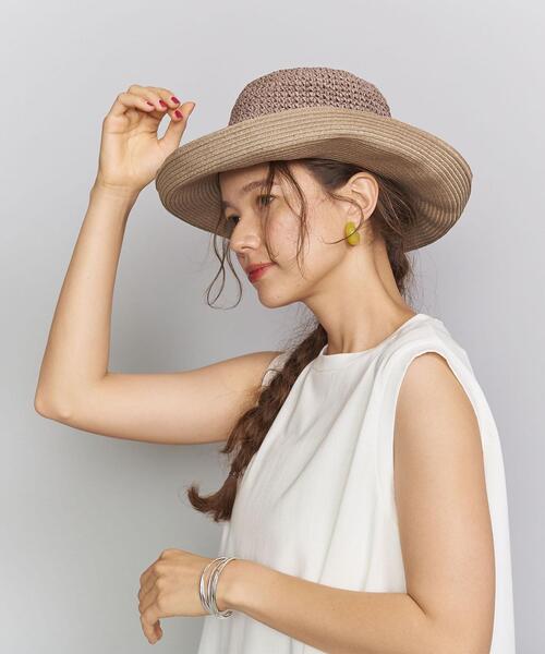 BEAUTY&YOUTH UNITED ARROWS(ビューティーアンドユースユナイテッドアローズ)の「BY ペーパーコンビハット о(ハット・レディース・モカ/ブラウン/ナチュラル・FREE)」の10枚目の写真