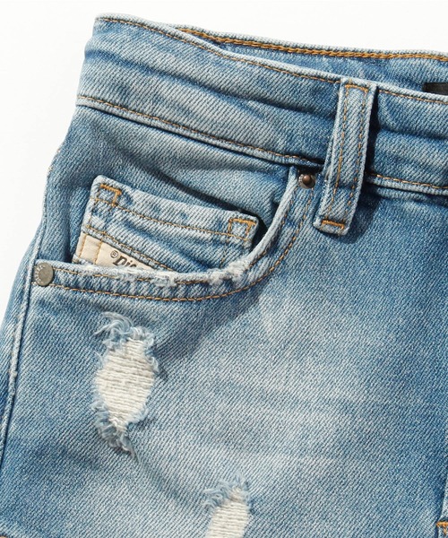 DIESEL KIDS(ディーゼルキッズ)の「DIESEL(ディーゼル)Kids & Junior レディースデニムストレッチショートパンツ短パン(その他パンツ・キッズ・インディゴブルー・10Y/12Y/8Y/16Y/14Y/4Y/6Y)」の4枚目の写真