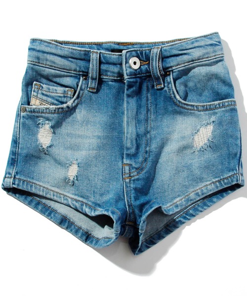 DIESEL KIDS(ディーゼルキッズ)の「DIESEL(ディーゼル)Kids & Junior レディースデニムストレッチショートパンツ短パン(その他パンツ・キッズ・インディゴブルー・10Y/12Y/8Y/16Y/14Y/4Y/6Y)」の6枚目の写真