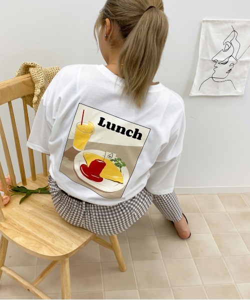 apres jour（アプレジュール）の「アボカドベアーT【ZOZOTOWN限定アイテム】（Tシャツ/カットソー・レディース・ブラック/グレー系その他/チャコールグレー/ホワイト系その他/その他/ライトホワイト/ホワイト系その他2/ダークグレー/グレー/ホワイト/スモークグレー/オフホワイト・フリー）」の3枚目の写真