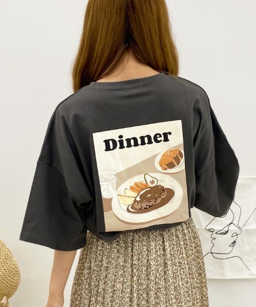 apres jour（アプレジュール）の「アボカドベアーT【ZOZOTOWN限定アイテム】（Tシャツ/カットソー・レディース・ブラック/グレー系その他/チャコールグレー/ホワイト系その他/その他/ライトホワイト/ホワイト系その他2/ダークグレー/グレー/ホワイト/スモークグレー/オフホワイト・フリー）」の11枚目の写真