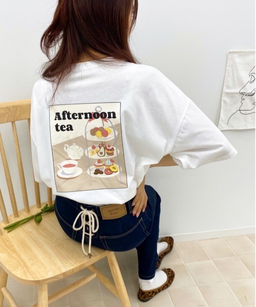 apres jour（アプレジュール）の「アボカドベアーT【ZOZOTOWN限定アイテム】（Tシャツ/カットソー・レディース・ブラック/グレー系その他/チャコールグレー/ホワイト系その他/その他/ライトホワイト/ホワイト系その他2/ダークグレー/グレー/ホワイト/スモークグレー/オフホワイト・フリー）」の4枚目の写真