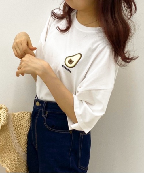 apres jour（アプレジュール）の「アボカドベアーT【ZOZOTOWN限定アイテム】（Tシャツ/カットソー・レディース・ブラック/グレー系その他/チャコールグレー/ホワイト系その他/その他/ライトホワイト/ホワイト系その他2/ダークグレー/グレー/ホワイト/スモークグレー/オフホワイト・フリー）」の22枚目の写真