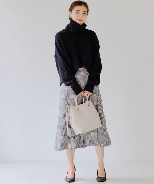 green label relaxing（グリーンレーベルリラクシング）の「FFC W/CA タートル ドルマン プルオーバー ニット（ニット/セーター・レディース・ベージュ/ブラック/オフホワイト/ターコイズブルー/ライム・FREE）」の19枚目の写真