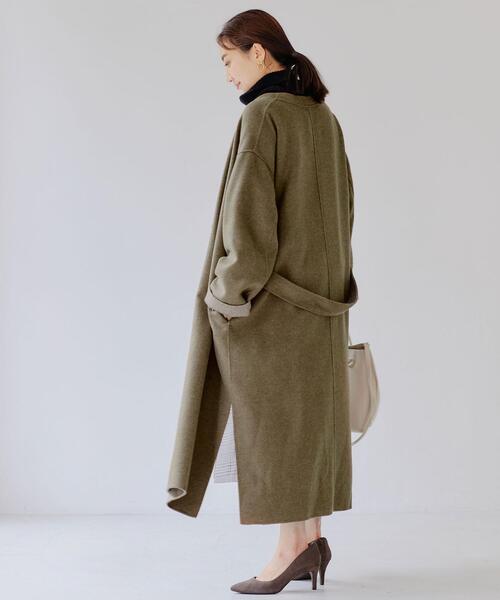 green label relaxing（グリーンレーベルリラクシング）の「FFC W/CA タートル ドルマン プルオーバー ニット（ニット/セーター・レディース・ベージュ/ブラック/オフホワイト/ターコイズブルー/ライム・FREE）」の20枚目の写真
