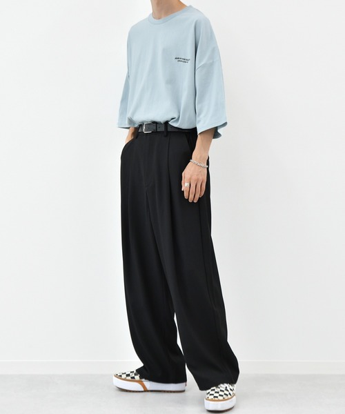 kutir（クティール）の「１タックワイドストレートパンツ（その他パンツ・メンズ・ダークグリーン/ブラック/モカ・MEDIUM/SMALL/LARGE）」の21枚目の写真