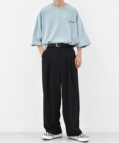 kutir（クティール）の「１タックワイドストレートパンツ（その他パンツ・メンズ・ダークグリーン/ブラック/モカ・MEDIUM/SMALL/LARGE）」の20枚目の写真