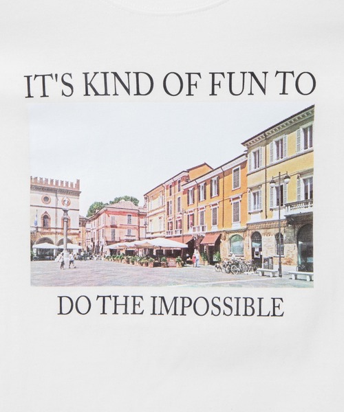 WEGO(ウィゴー)の「WEGO/シティフォトプリントロンT(Tシャツ/カットソー・レディース・ホワイト/ブラック・LARGE/MEDIUM/SMALL)」の7枚目の写真