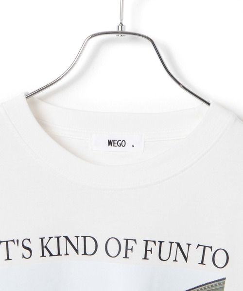 WEGO(ウィゴー)の「WEGO/シティフォトプリントロンT(Tシャツ/カットソー・レディース・ホワイト/ブラック・LARGE/MEDIUM/SMALL)」の4枚目の写真