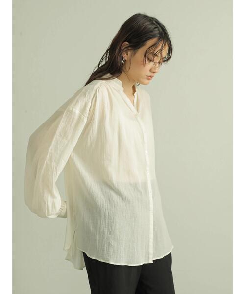 AMERICAN HOLIC(アメリカンホリック)の「スキッパーバックギャザー長袖シャツ *〇(シャツ/ブラウス・レディース・ブラック/ベージュ/オフホワイト/ピンク/ライトカーキ・M/L)」の19枚目の写真