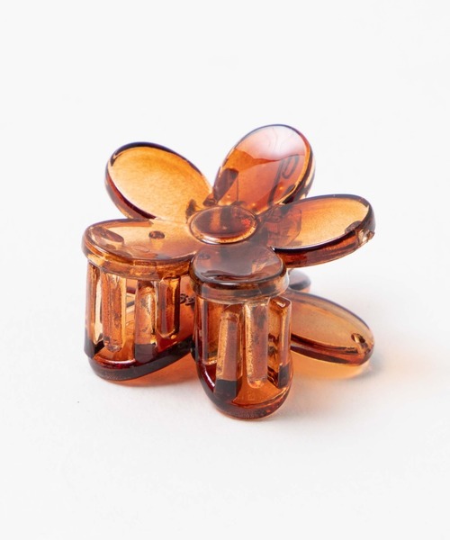 WEGO（ウィゴー）の「WEGO/【4点セット】フラワークリップ（バレッタ/ヘアクリップ・レディース・ブラウン/その他1・FREE）」の4枚目の写真