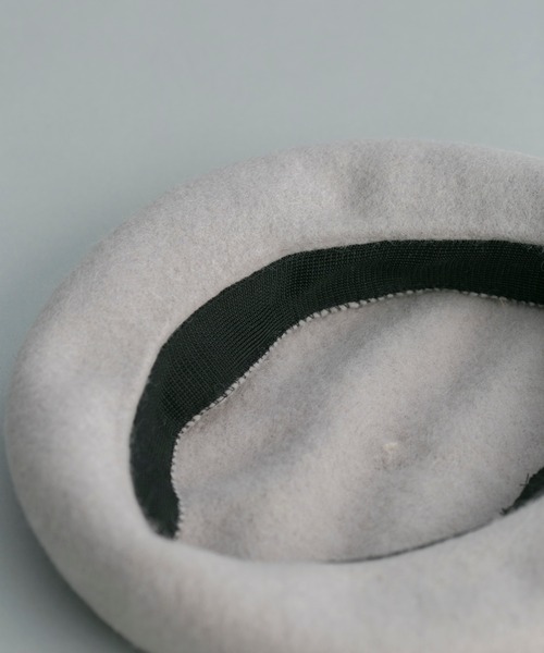 prose verse（プロズヴェール）の「マッチウールシンプルベレー帽（ハンチング/ベレー帽・レディース・ライトグレー/ブラック/グレイッシュベージュ・ﾌﾘ-）」の5枚目の写真