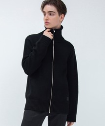 F（エフ） | 【F】DOUBLE ZIP DRIVERS KNIT(ニット/セーター)