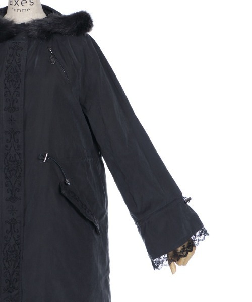 axes femme（アクシーズファム）の「フロント刺繍モッズコート（モッズ