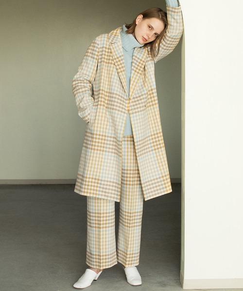Adam et rope' アダムエロペ ワイドパンツ ハウンドトゥース