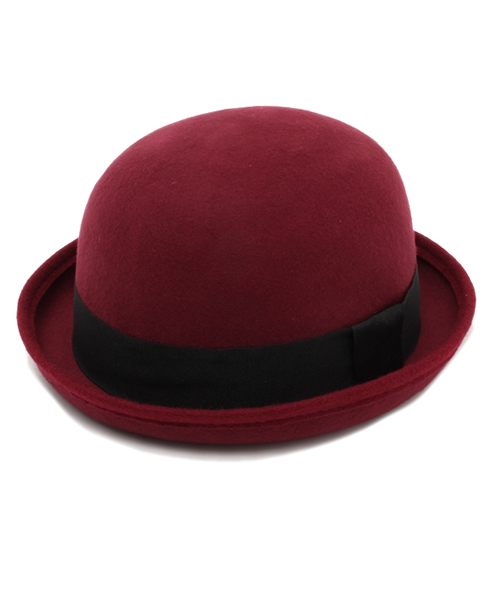 WEGO(ウィゴー)の「WEGO/ボーラーハット(ハット・レディース・ブラック/ワイン・FREE)」の2枚目の写真