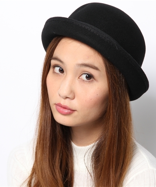 WEGO(ウィゴー)の「WEGO/ボーラーハット(ハット・レディース・ブラック/ワイン・FREE)」の3枚目の写真