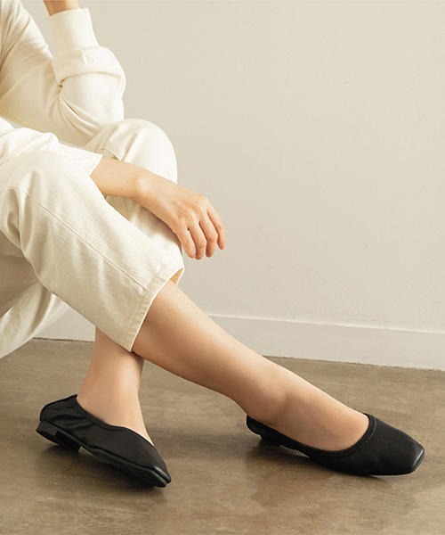 Web限定 Lsmr レスモア レディース シャーリングフラットシューズ 4505 パンプス Asbee アスビー のファッション通販 Zozotown