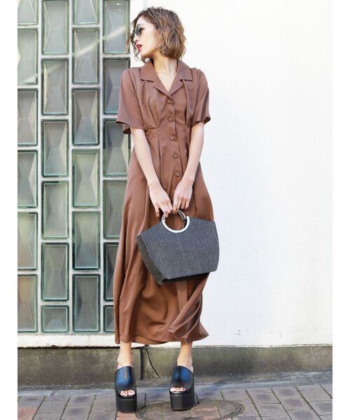 セール ブランド古着 シャツワンピース シャツワンピース Emoda エモダ のファッション通販 Zozoused
