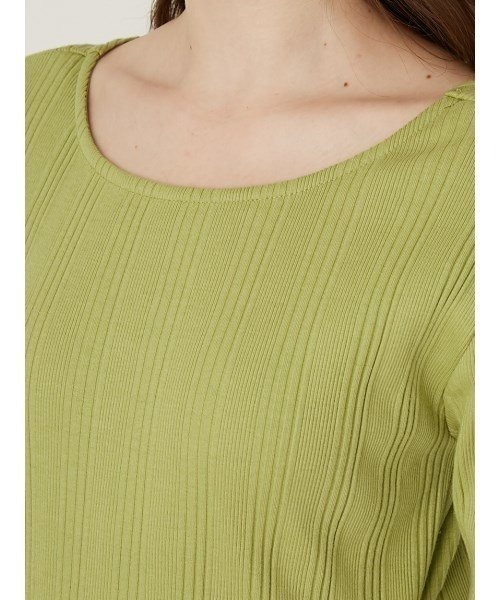 LILY BROWN（リリーブラウン）の「リラックスリブワンピース（ワンピース・レディース・アイボリー/グレー/グリーン・FREE）」の13枚目の写真