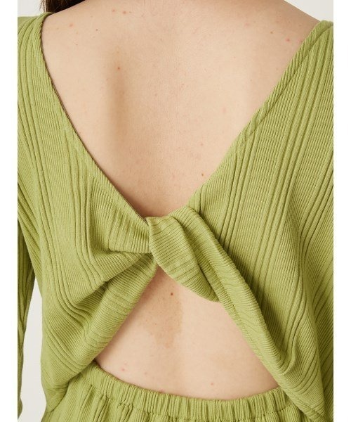 LILY BROWN（リリーブラウン）の「リラックスリブワンピース（ワンピース・レディース・アイボリー/グレー/グリーン・FREE）」の14枚目の写真