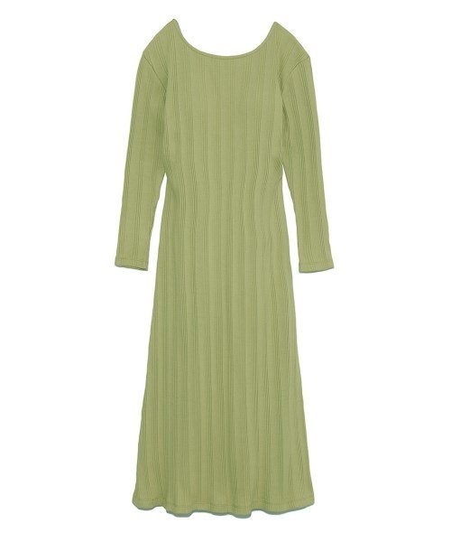 LILY BROWN（リリーブラウン）の「リラックスリブワンピース（ワンピース・レディース・アイボリー/グレー/グリーン・FREE）」の18枚目の写真