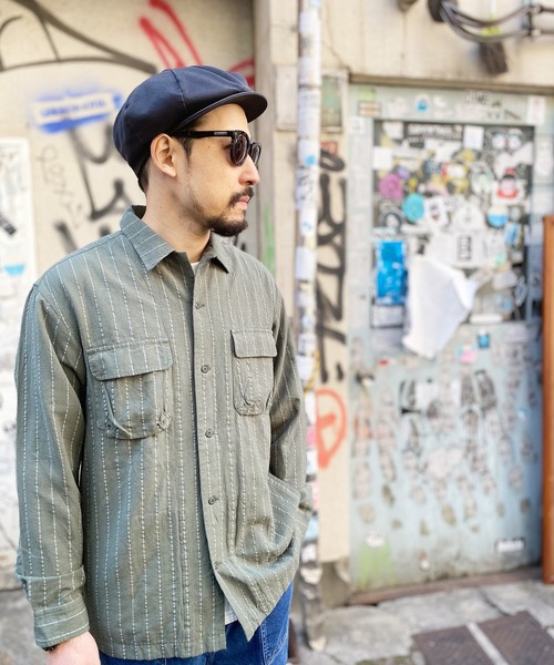 grn（ジーアールエヌ）の「◇RAYONMIXLOOSESHIRT ｺｯﾄﾝ×ﾘﾈﾝ×ﾚｰﾖﾝﾋﾞｯｸｼﾙｴｯﾄｵｰﾊﾞｰｼｬﾂ（シャツ/ブラウス・メンズ・ホワイト/ブラック/ベージュ/ブルー/グリーン・M/L）」の5枚目の写真