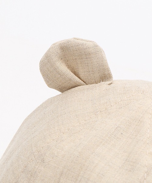 COMME CA ISM（コムサイズム）の「耳付きキャップ(ベビーサイズ)（キャップ・キッズ・ベージュ/ネイビー・MEDIUM/LARGE）」の6枚目の写真