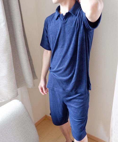 Fruit Of The Loom 襟付きパイルルームウエア上下 ルームウェア パジャマ Fruit Of The Loom フルーツオブザルーム のファッション通販 Zozotown