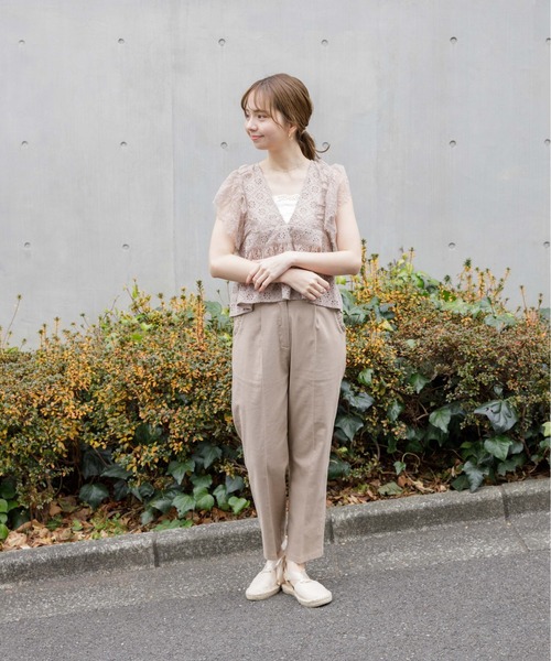 flower - flower  クリアリーカットワークトップ flower（フラワー）の「クリアリーカットワークトップ（シャツ