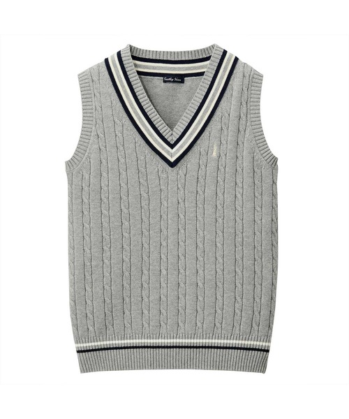 Venus ベスト 綿ベスト7ｇ ライン入り ベスト トップス Eastboy イーストボーイ のファッション