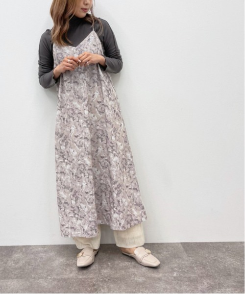 apres jour mignon(アプレジュールミニョン)の「マーブル柄キャミワンピース【ZOZOTOWN限定アイテム】(ワンピース・レディース・ベージュ/ダークパープル/ブルー系その他・X-LARGE/フリー)」の18枚目の写真