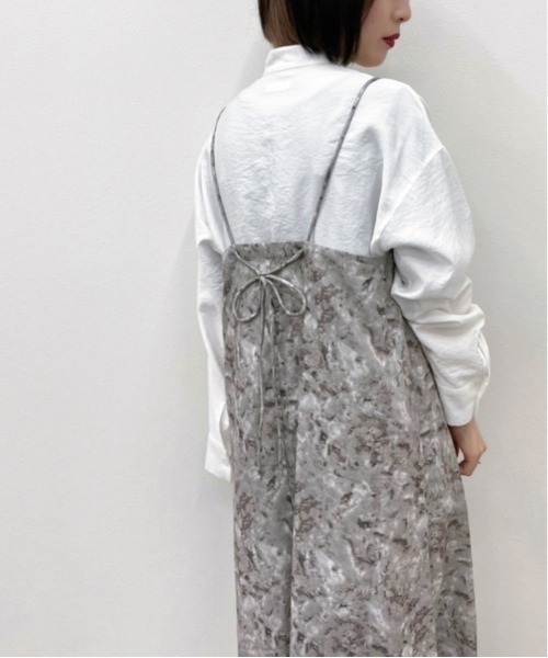 apres jour mignon(アプレジュールミニョン)の「マーブル柄キャミワンピース【ZOZOTOWN限定アイテム】(ワンピース・レディース・ベージュ/ダークパープル/ブルー系その他・X-LARGE/フリー)」の19枚目の写真