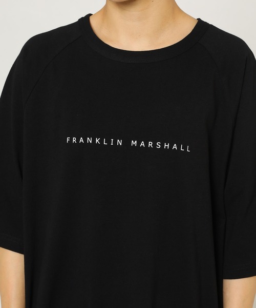 FRANKLIN & MARSHALL（フランクリンマーシャル）の「FRANKLIN ＆ MARSHALL/フランクリンマーシャル 別注コットンビッグTワンピース（ワンピース・レディース・ブラック/ホワイト・マルチサイズ）」の7枚目の写真