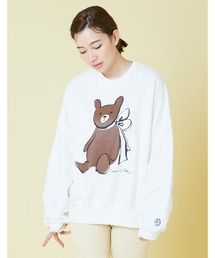 ogura akane x little sunny bite Bear sweat top