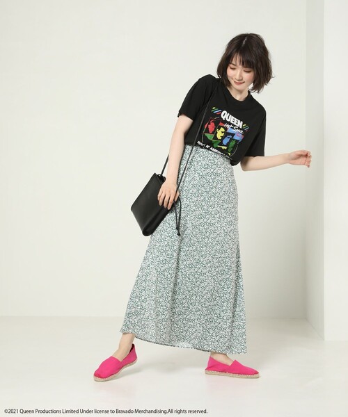 FREAK'S STORE（フリークスストア）の「QUEEN TEE/クイーンプリントTシャツ（Tシャツ/カットソー・レディース・ブラック・ﾌﾘ-）」の8枚目の写真